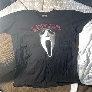 Ghost Face Black Short Sleeve Tee